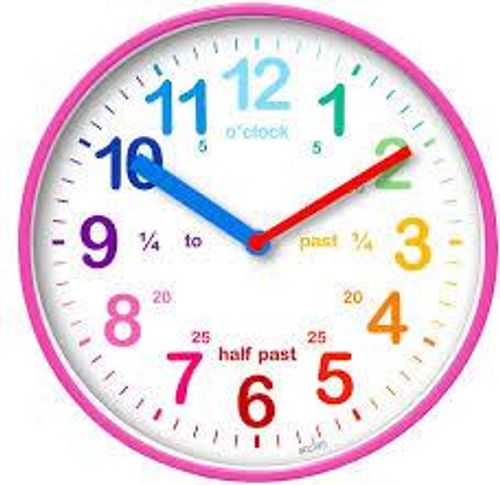 Acctim Kid's Time Teacher Wickford Pink Wall Clock 22520