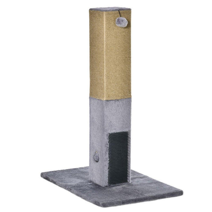 Premium Cat Scratching Post - Durable, Grey Scratcher Tree - 79cm - Activity Centre for Cats