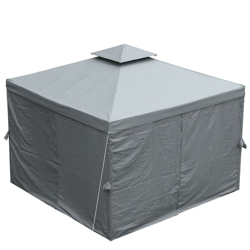 Premium 3x3m Metal Gazebo - Perfect for Weddings, Parties & Patios - Dark Grey
