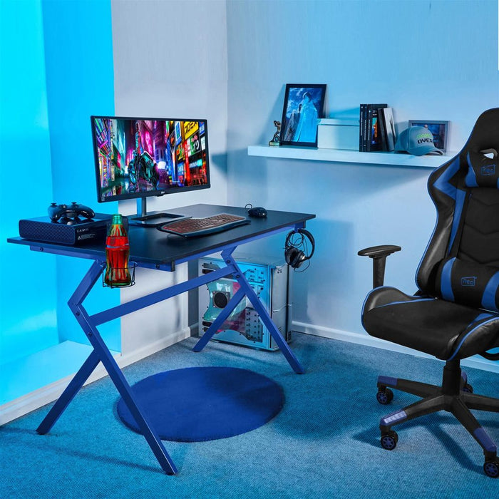 Ergonomic Gaming Desk with Headphone Hook