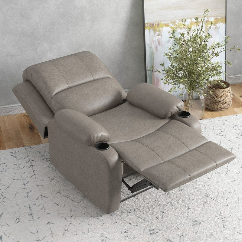 Premium HOMCOM Recliner Armchair - Comfy & Stylish, with Cup Holder