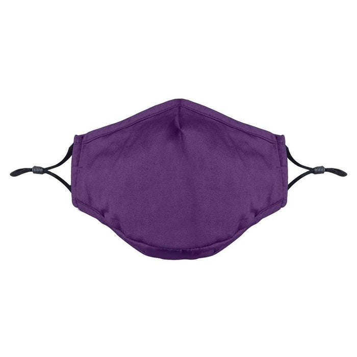 Termin8 Triple Layer Cotton Mask - Filter Pocket - Adults - Purple