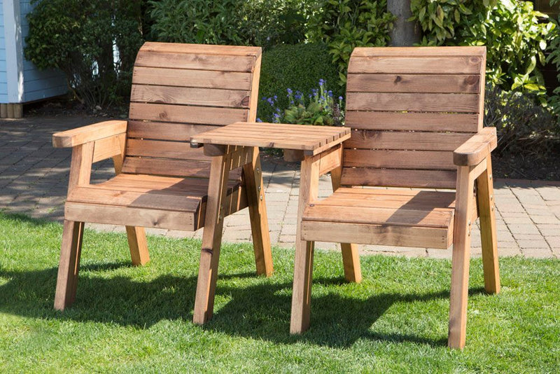 Premium UK-Made Twin Companion Set - Angled/Straight Design, FSC Sourced, Water Repellent - 10 Yr Guarantee