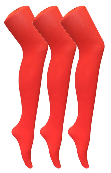 Sock Snob - 3 Pack 80 Denier Plain Coloured Tights