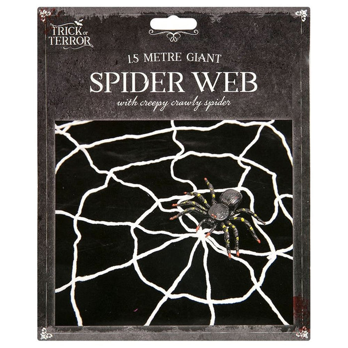 Halloween Spider Pack: Giant Spider Web 1.5M for Memorable House Parties