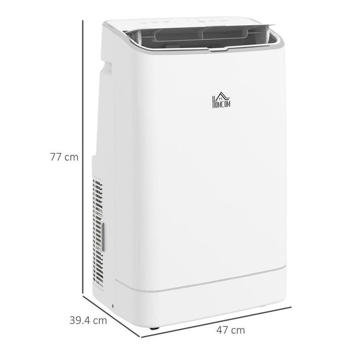 HOMCOM 14,000 BTU Portable Air Conditioner Unit with Heater, WiFi Smart App