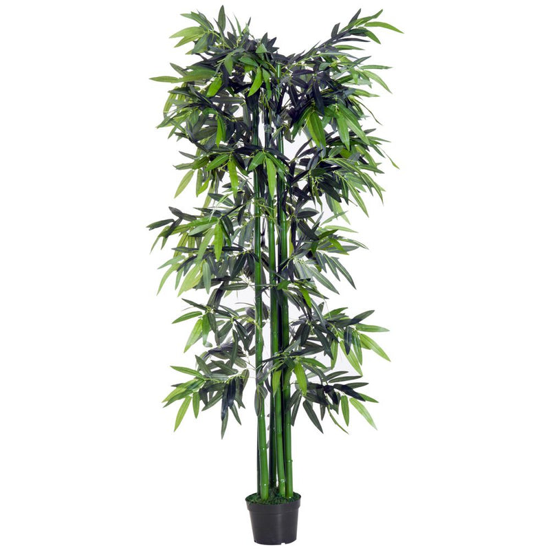 High-quality Artificial Bamboo Tree Plant, 1.8m - Green Bamboo/Black Pot