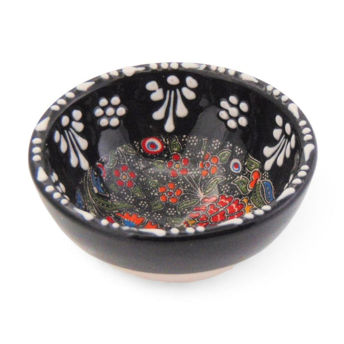 Handmade Ceramic Bowl Tulip Black 8cm