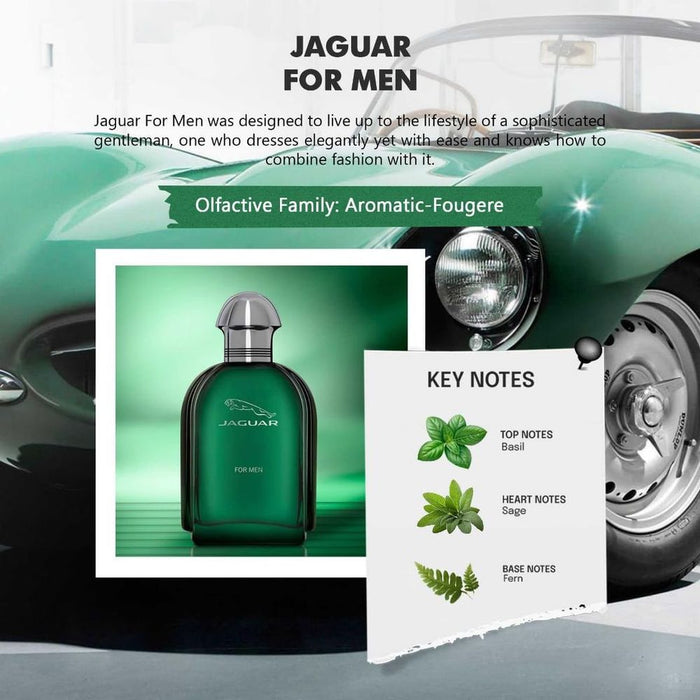 Jaguar For Men Eau De Toilette Spray 100ml