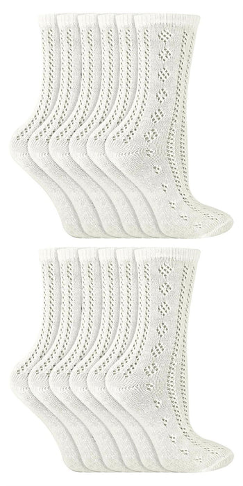 12 Pack Girls Ankle Pelerine Socks