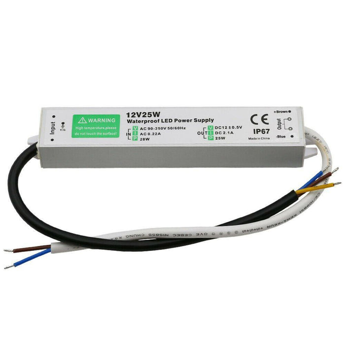 IP67 Waterproof LED Driver Power Supply Transformer AC240V-DC12V Power Converter