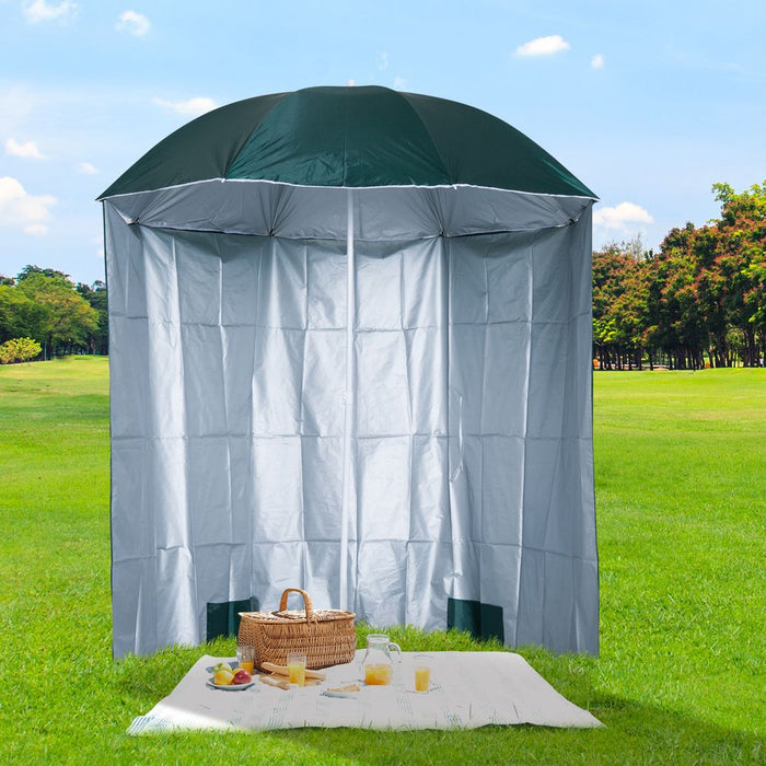 Premium Outsunny Fishing Umbrella - Relax in Style with a Durable Outdoor Sun Shelter & Shade Canopy