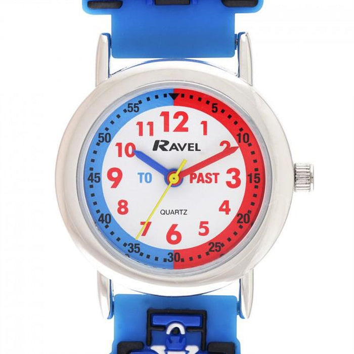 Ravel Children Boys 3D Cartoon Time Teacher Watch - Rally Racing Car