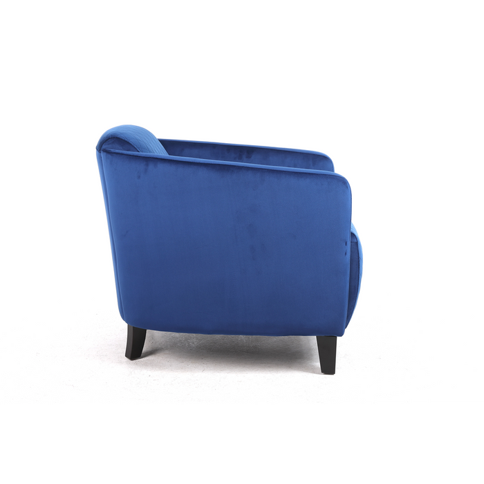 Premium 86cm Velvet Armchair - Blue Color, Modern Design, High Quality