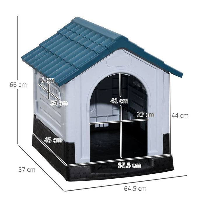 Ultimate Outdoor Relaxation: XS Dog Kennel, Sheltered & Ventilated, 64.5 x 57 x 66cm