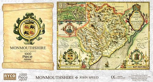 Monmouthshire Historical Map 1000 Piece Jigsaw Puzzle (1610)
