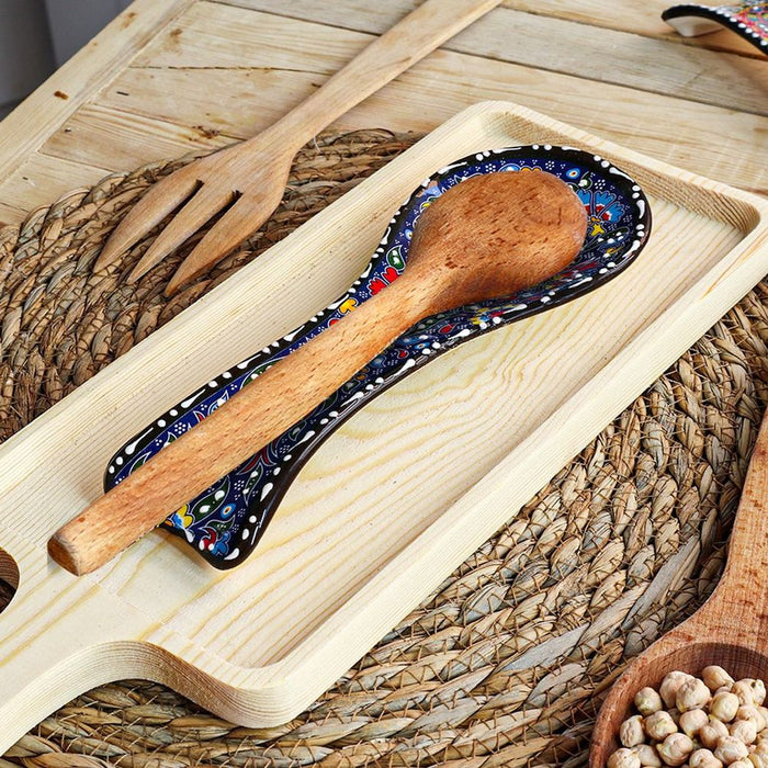 Ceramic Spoon Rest Tulip Navy 24cm