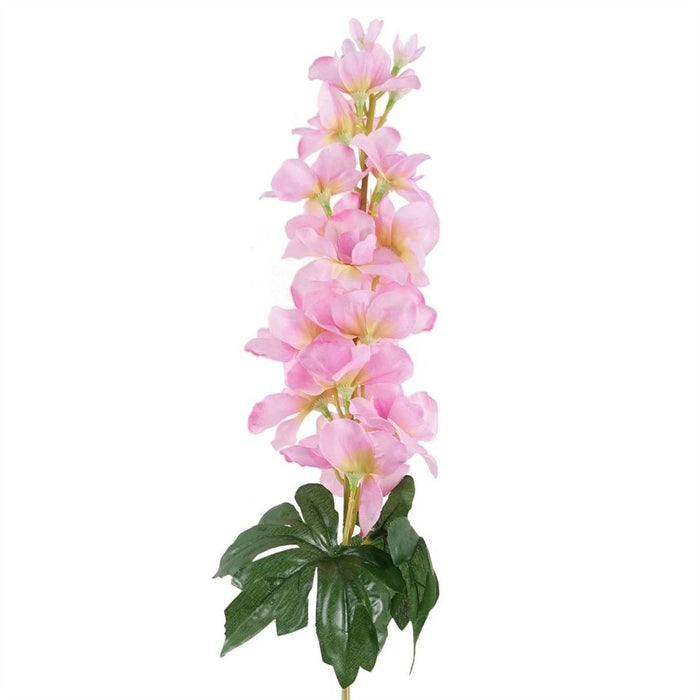 6pc 75cm Delphinium Pink Silk Stem - Premium Quality Artificial Flowers for Arrangements & Decor