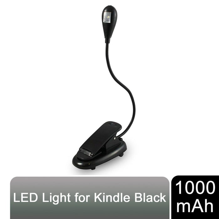 Portable 1000mAh LED Light for Kindle and Reading - Adjustable Brightness - Long Battery Life