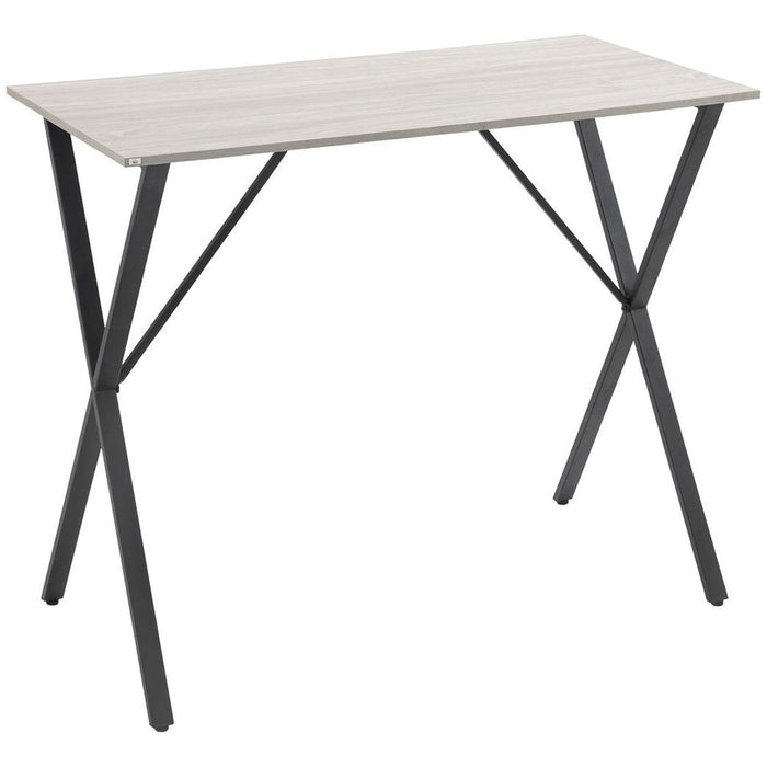 Premium White Rectangular Breakfast Bar Table | Seats 4 | Durable Steel Legs