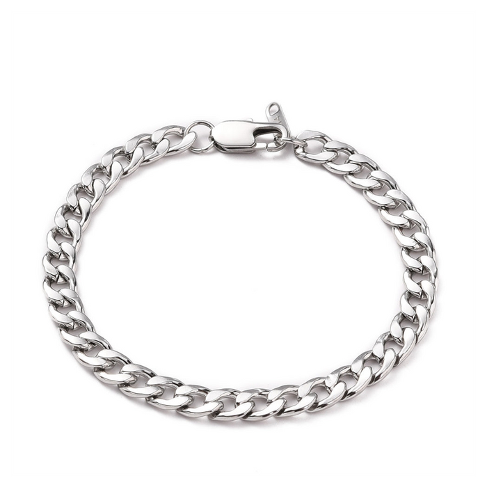 Mens Curb Chain Bracelet | Ideal Birthday or Christmas Gift