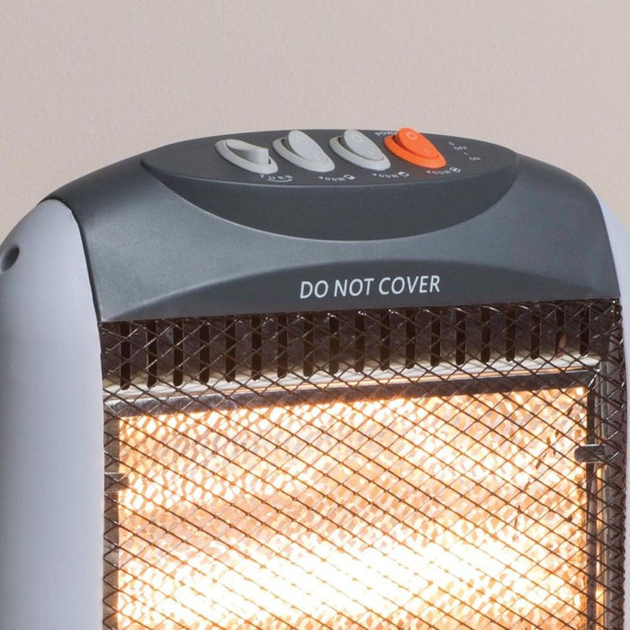 Instantly Warm with Daewoo 1200w Oscillating Halogen Heater - Best Quality Guaranteed!