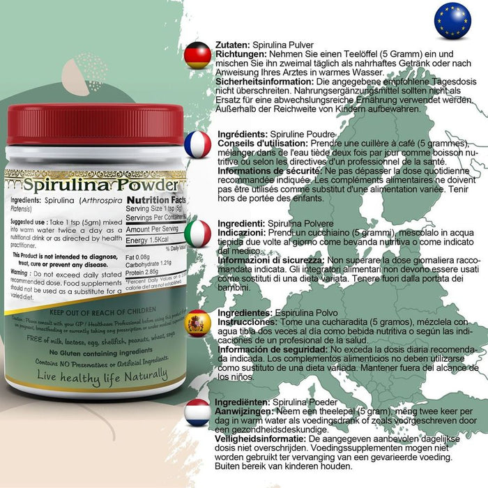 Spirulina Powder: Premium Quality Superfood Supplement