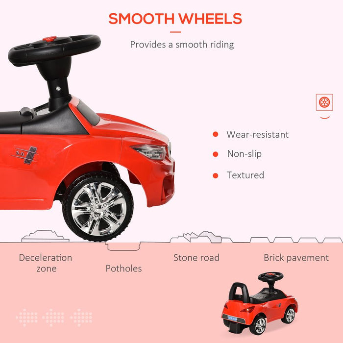 Ride on Car Baby Toddler Walker Foot to Floor Sliding Car Slider Red