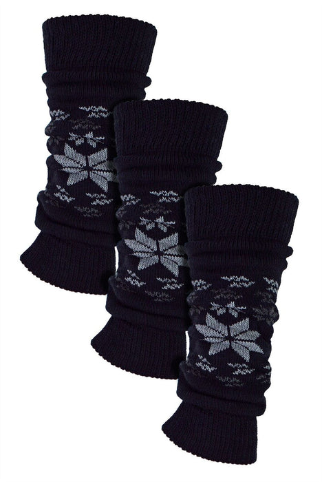 Sock Snob - Ladies 3 Pack Chunky Leg Warmers