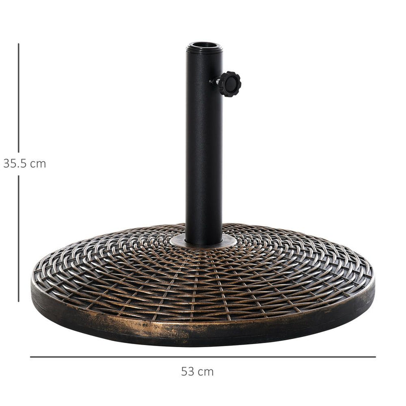 Premium 25kg Patio Umbrella Base - Weatherproof Outdoor Stand for Parasols - Strong, Stylish & Durable