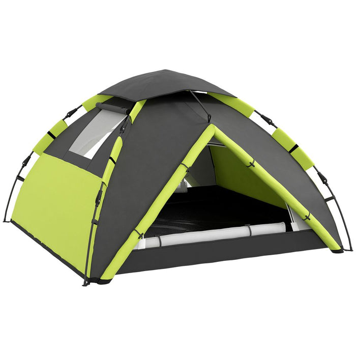 Outsunny 3-4 Man Camping Tent Portable with Bag, Quick Setup