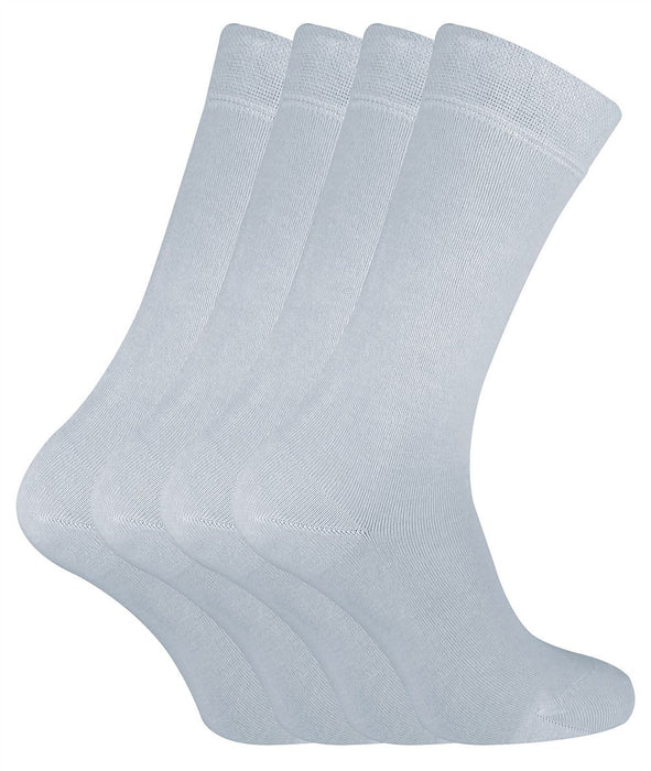 4 PAIRS Ladies Bamboo Crew Socks - CR2