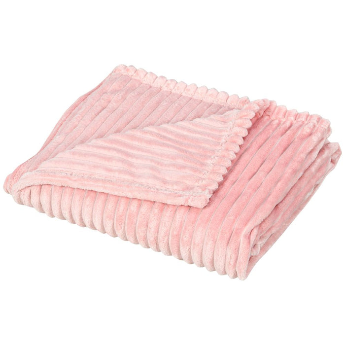 Premium Pink Flannel Fleece Throw Blanket - 152x127cm - High-Quality & Versatile