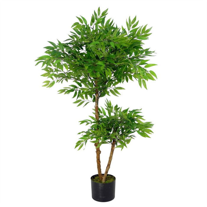 100cm Luxury Artificial Mini Ruscus Tree Premium Range