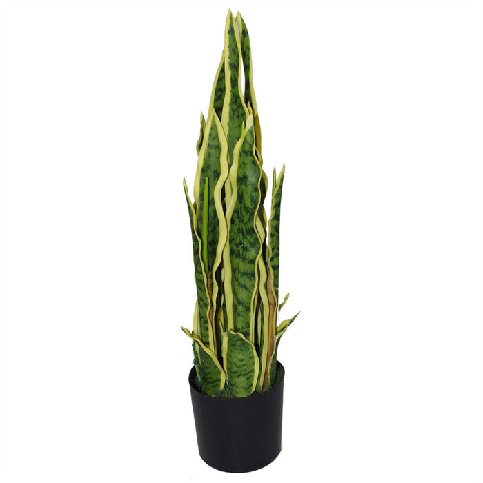 High Quality 55cm Artificial Sansevieria Plant - Yellow Green Indoor Decor - Realistic & Maintenance-Free