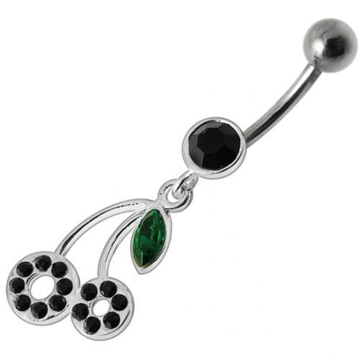 Fancy cherry Dangling Belly Ring Body Jewelry