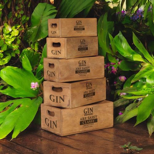 SET 5 WAXED BOXES