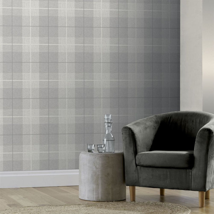 Cosy Country Tartan Grey Throw - High-Quality, Versatile Home Décor