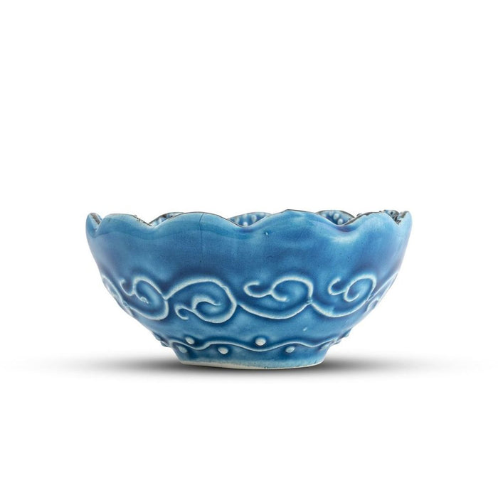 Handmade Ceramic Bowl Ocean Blue 8cm