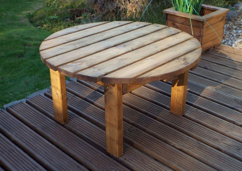 Premium Circular Coffee Table - Handcrafted, British-Made, Rustproof, FSC Wood - Free Delivery