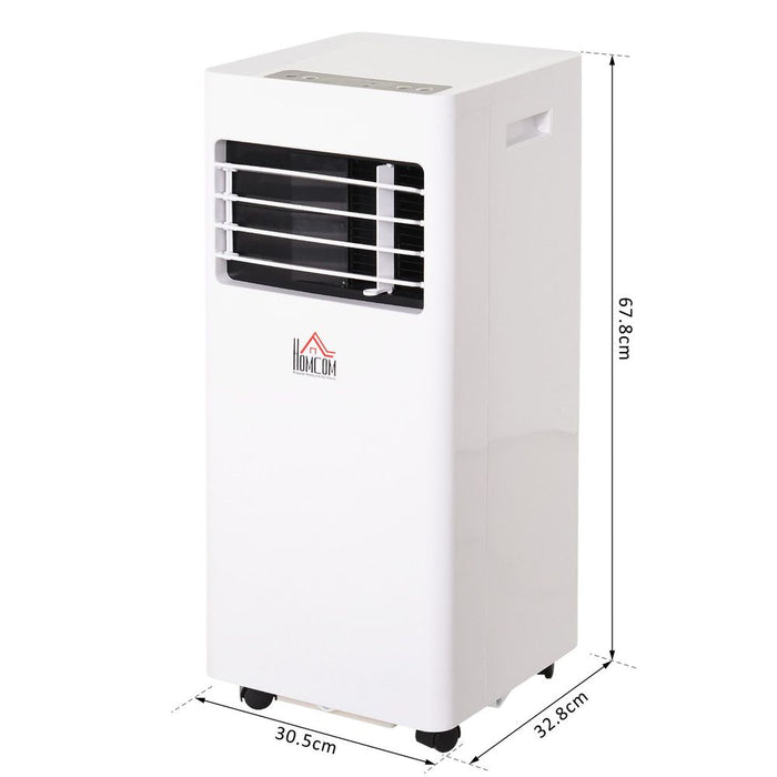 Portable White Air Conditioner - Remote Control, Cooling, Ventilating - 765W HOMCOM