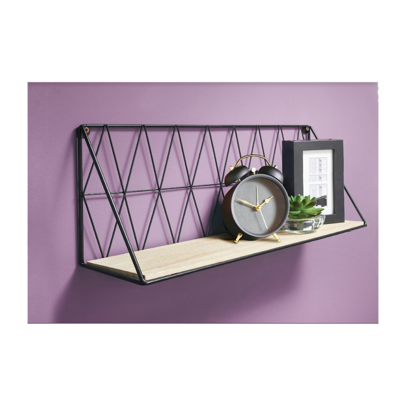 Rustic Zig Zag Wooden Wall Shelf - Premium Quality, Durable & Stylish Home Decor