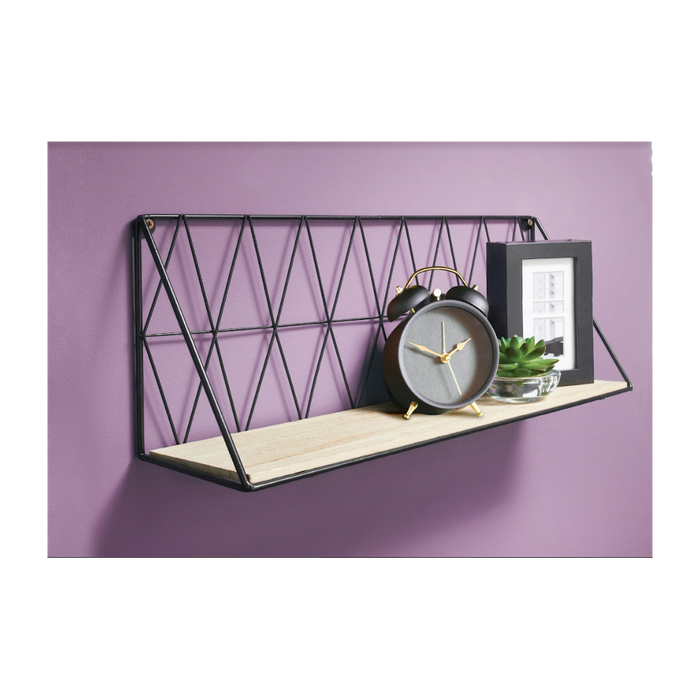 Rustic Zig Zag Wooden Wall Shelf - Premium Quality, Durable & Stylish Home Decor