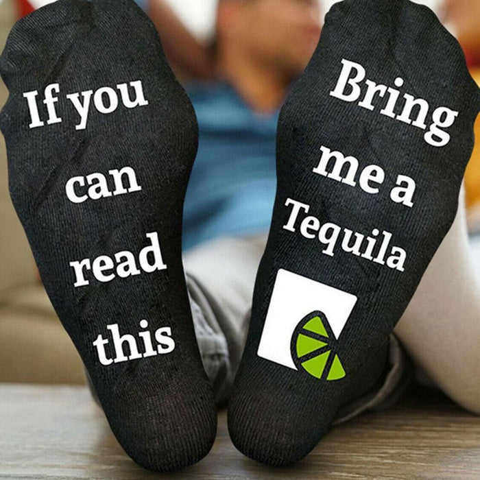 Funny Tequila Socks - Bring me a Tequila - Size 4-7