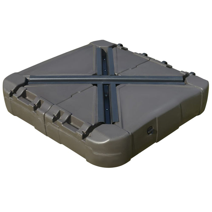 Premium Square Cantilever Umbrella Base | Water/Sand Filled | Wheels & Crossbar - High-Quality & Versatile