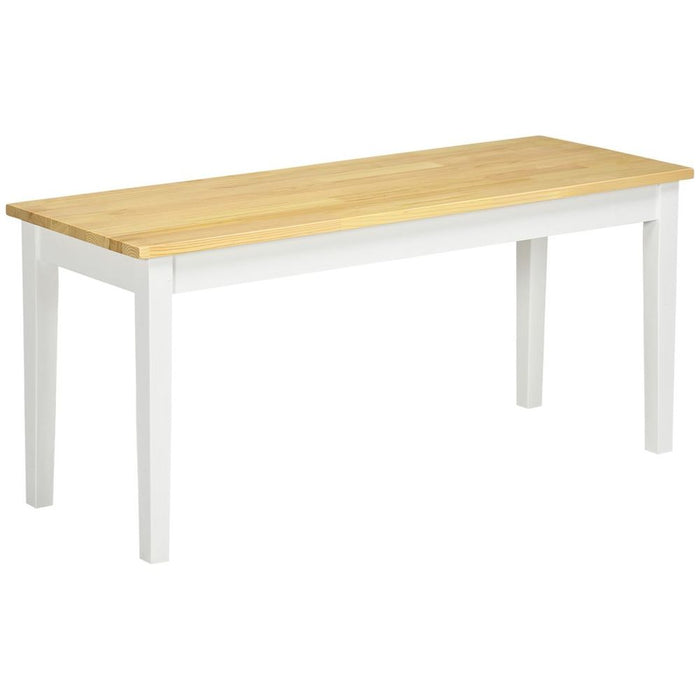 Premium Pine Wood Dining Bench - Natural Finish, Seats 2 - Versatile & Durable