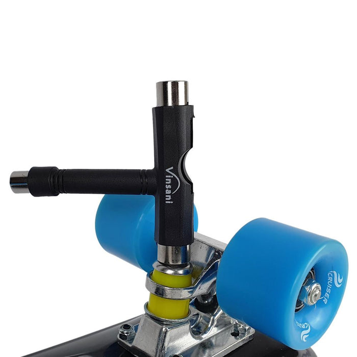 VINSANI SKATEBOARD TOOL: One-stop, lightweight & portable T-shape tool for easy adjustment and customisation of your skateboard!