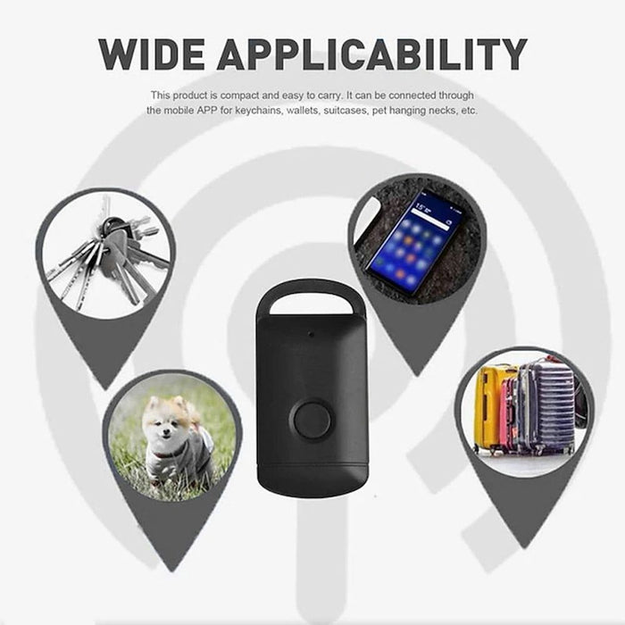 Bluetooth Key Finder GPS Locator Anti-lost Alarm/Tracker - Suitcase Shape [Black]