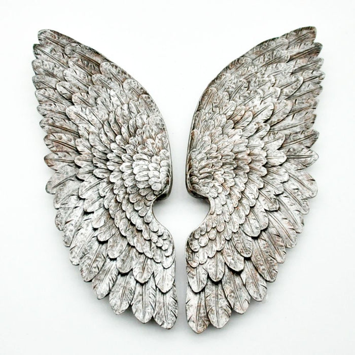 Stunning 70cm Antique Silver Left/Right Wings - High Quality, Captivating Design - Perfect for All!