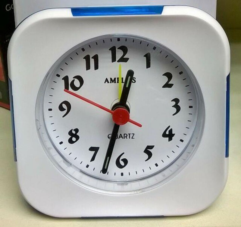 Amplus Alarm Clock - Clear Display, Snooze Function, White